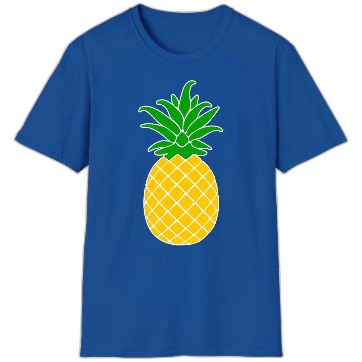Tropical Pineapple Crown T-Shirt in Royal