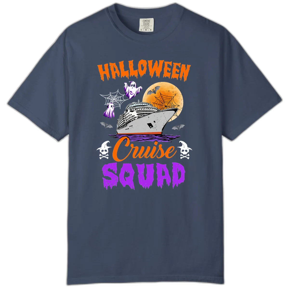 Halloween Cruise Squad Comfort Color in Midnight