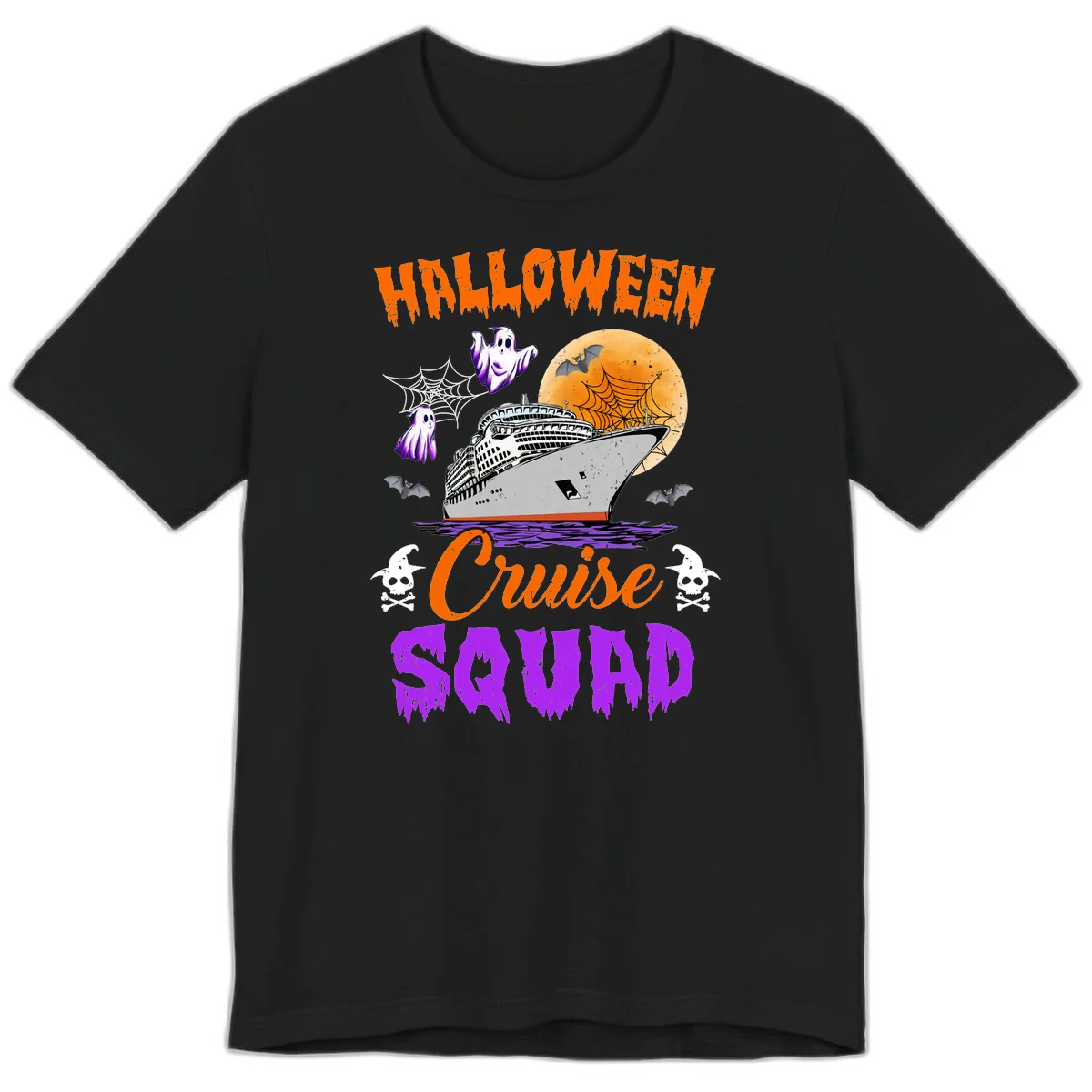 Halloween Cruise Squad Premium T-Shirt in Black