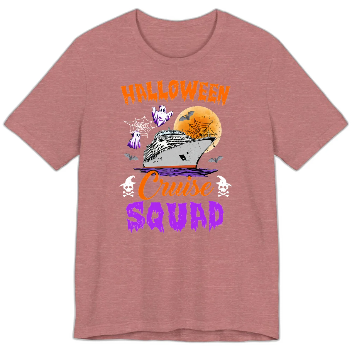 Halloween Cruise Squad Premium T-Shirt in Heather Mauve