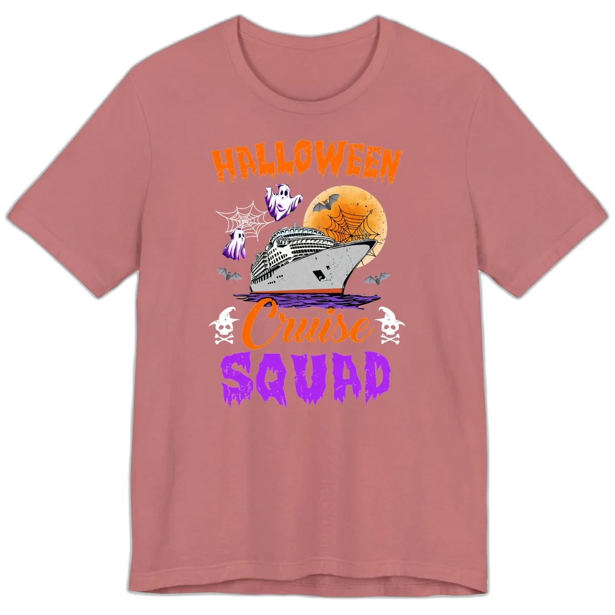Halloween Cruise Squad Premium T-Shirt in Mauve