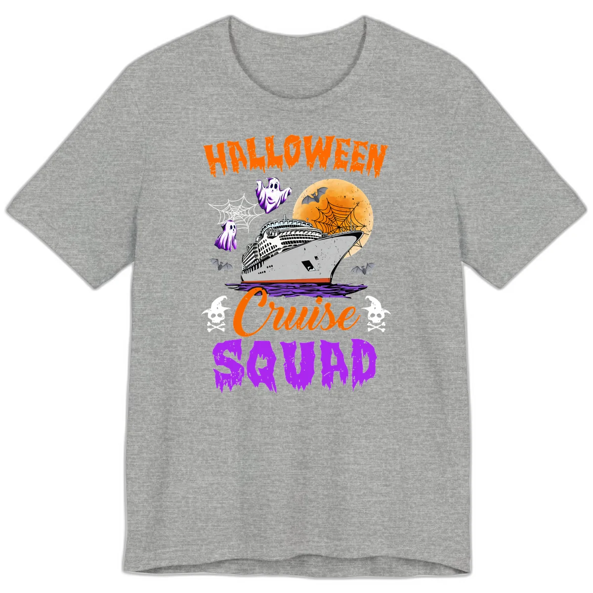 Halloween Cruise Squad Premium T-Shirt in Athletic Heather