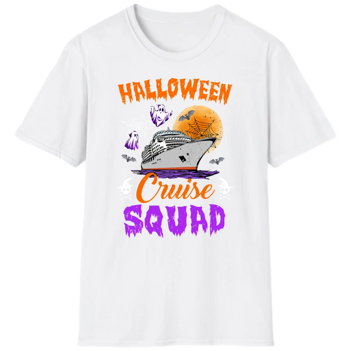 Halloween Cruise Squad T-Shirt in White