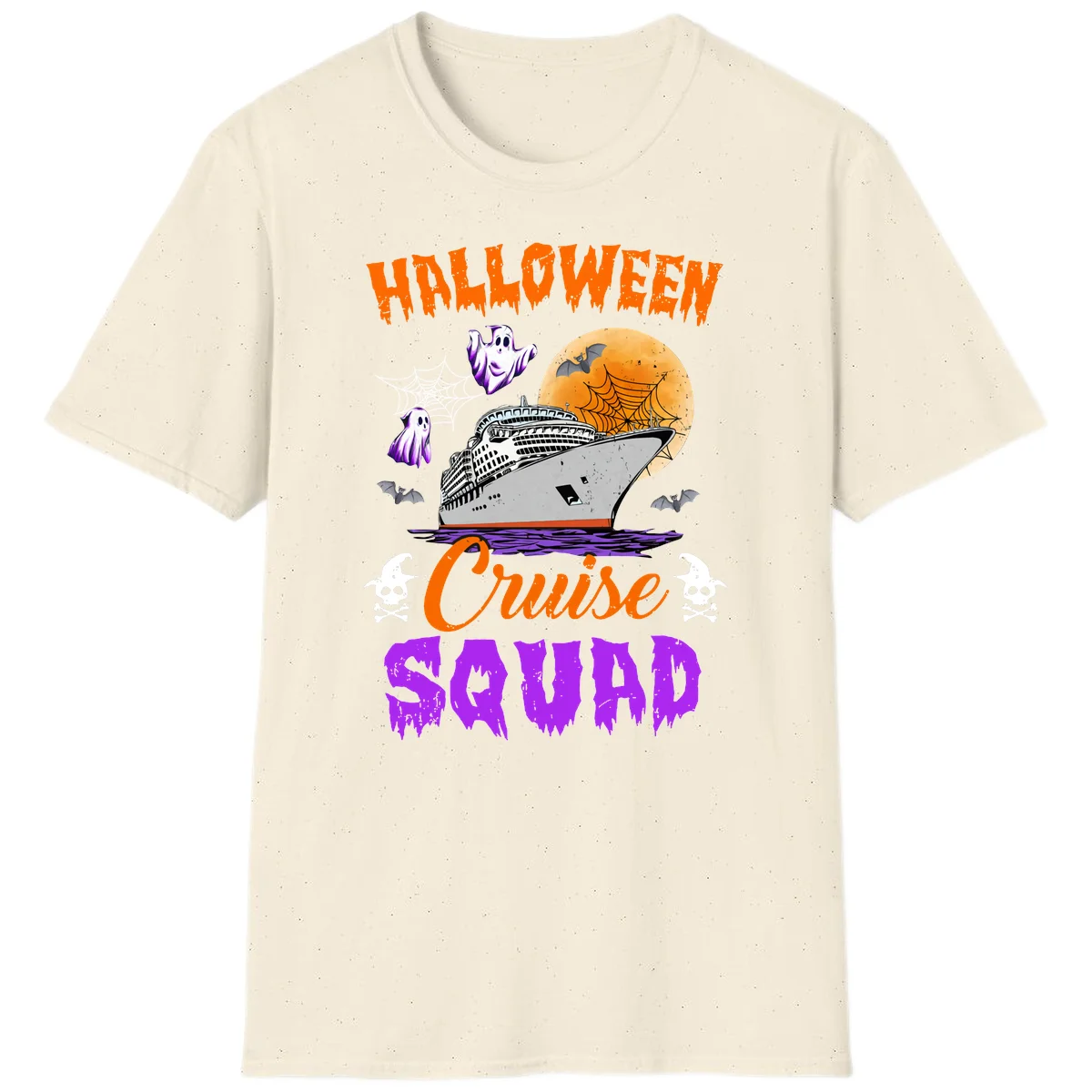 Halloween Cruise Squad T-Shirt in Natural