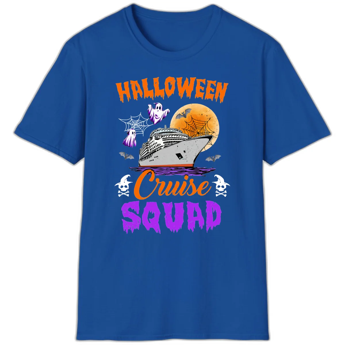 Halloween Cruise Squad T-Shirt in Royal