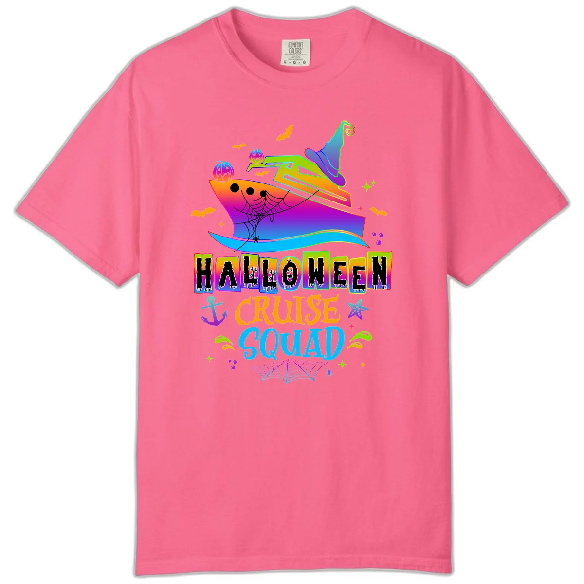 Halloween Cruise Squad Comfort Color in Crunchberry