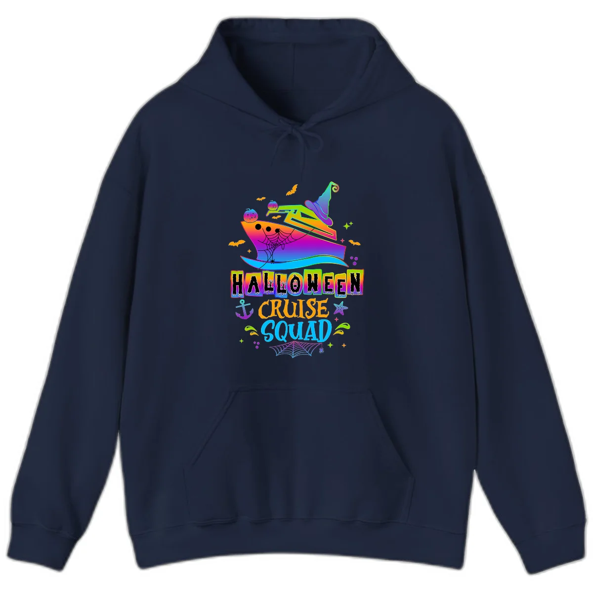 Halloween Cruise Squad Hoodie in Navy