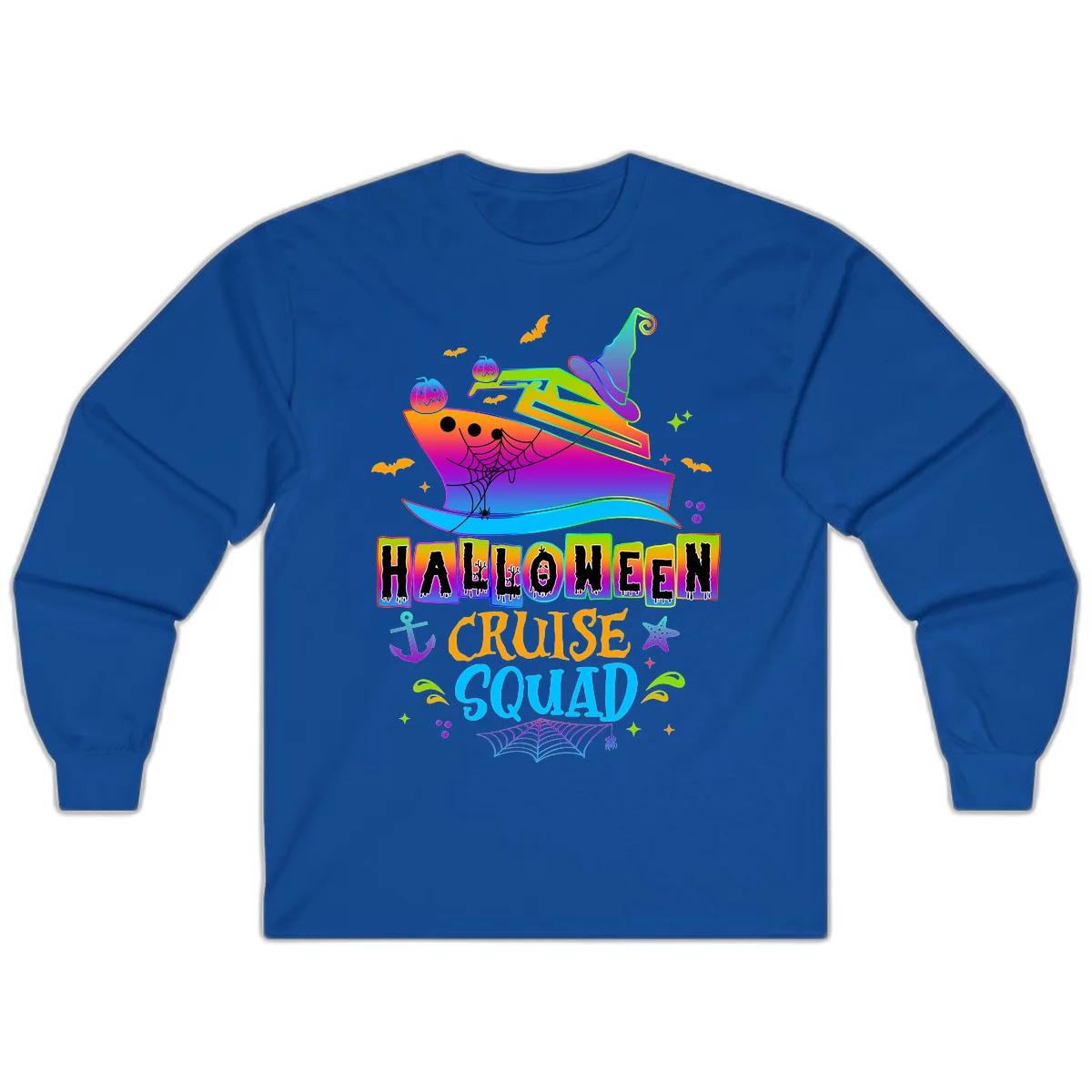 Halloween Cruise Squad Long Sleeve in Royal