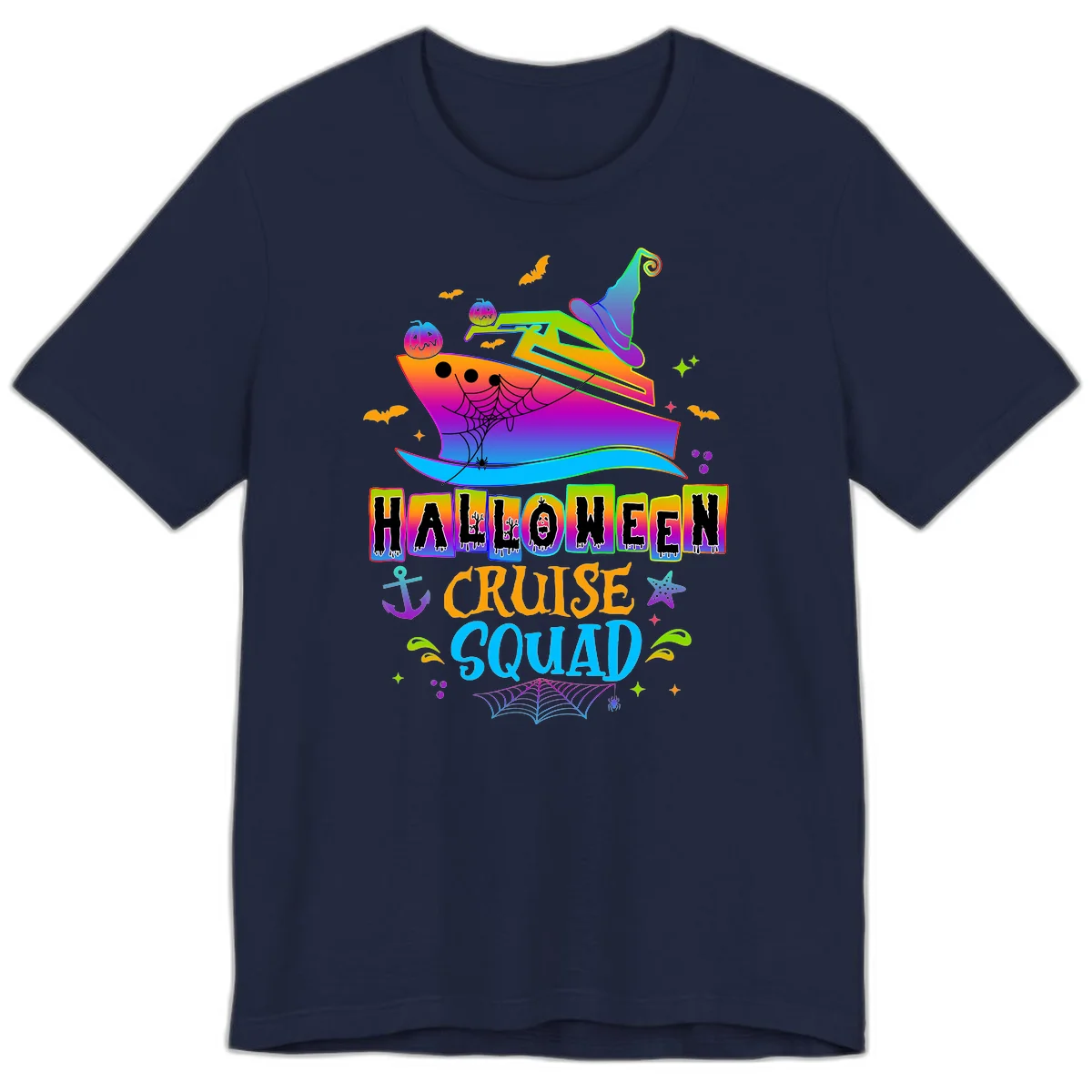 Halloween Cruise Squad Premium T-Shirt in Navy