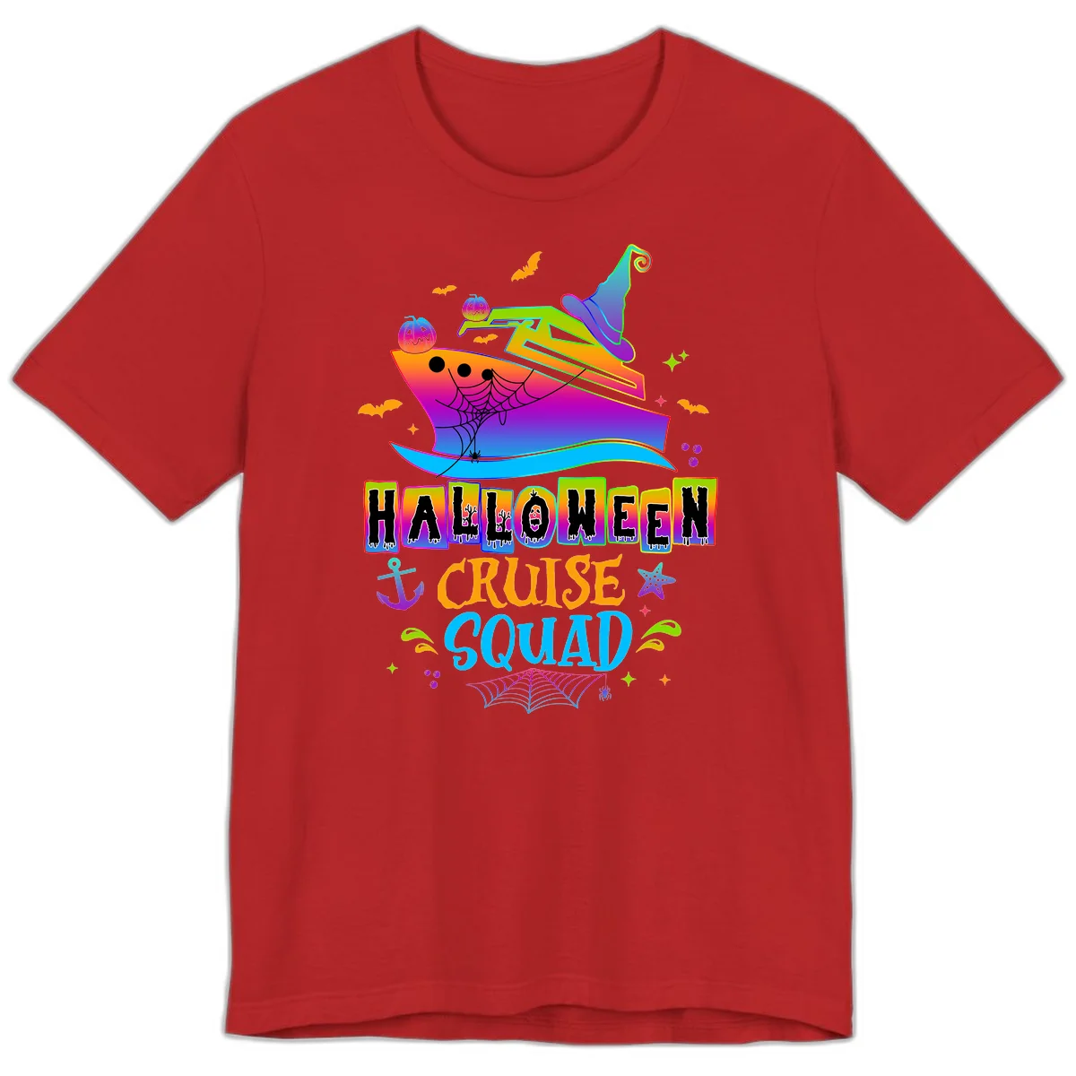 Halloween Cruise Squad Premium T-Shirt in Red