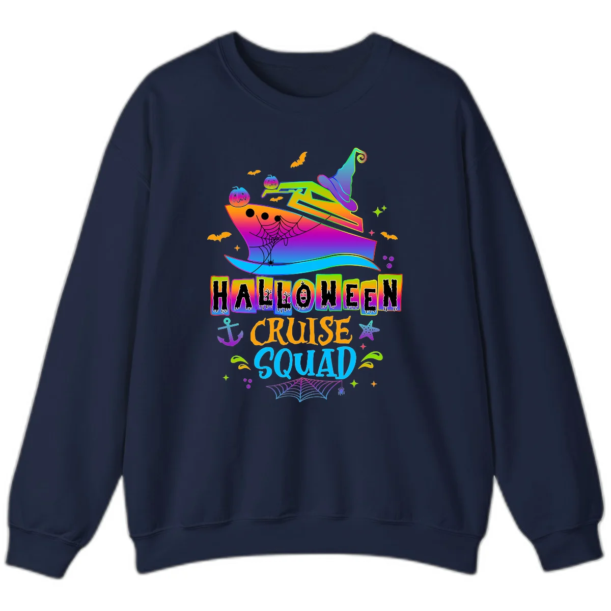 Halloween Cruise Squad Sweatshirt in Navy