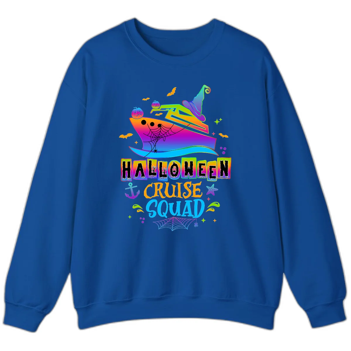 Halloween Cruise Squad Sweatshirt in Royal