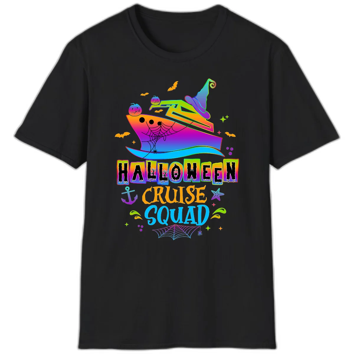 Halloween Cruise Squad T-Shirt in Black