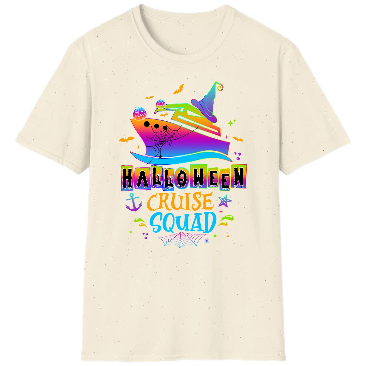 Halloween Cruise Squad T-Shirt in Natural