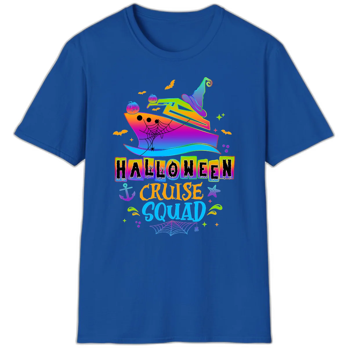 Halloween Cruise Squad T-Shirt in Royal