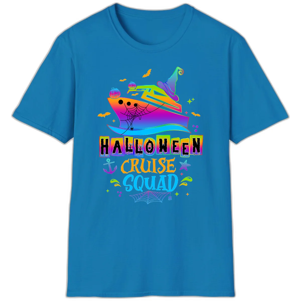 Halloween Cruise Squad T-Shirt in Sapphire