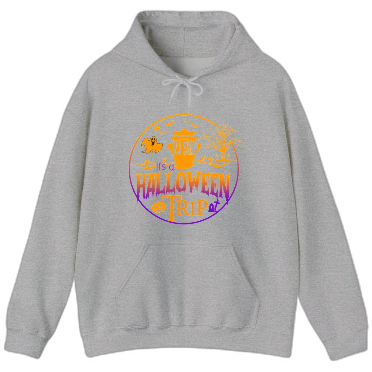 It's A Halloween Trip Hoodie in Sport Grey
