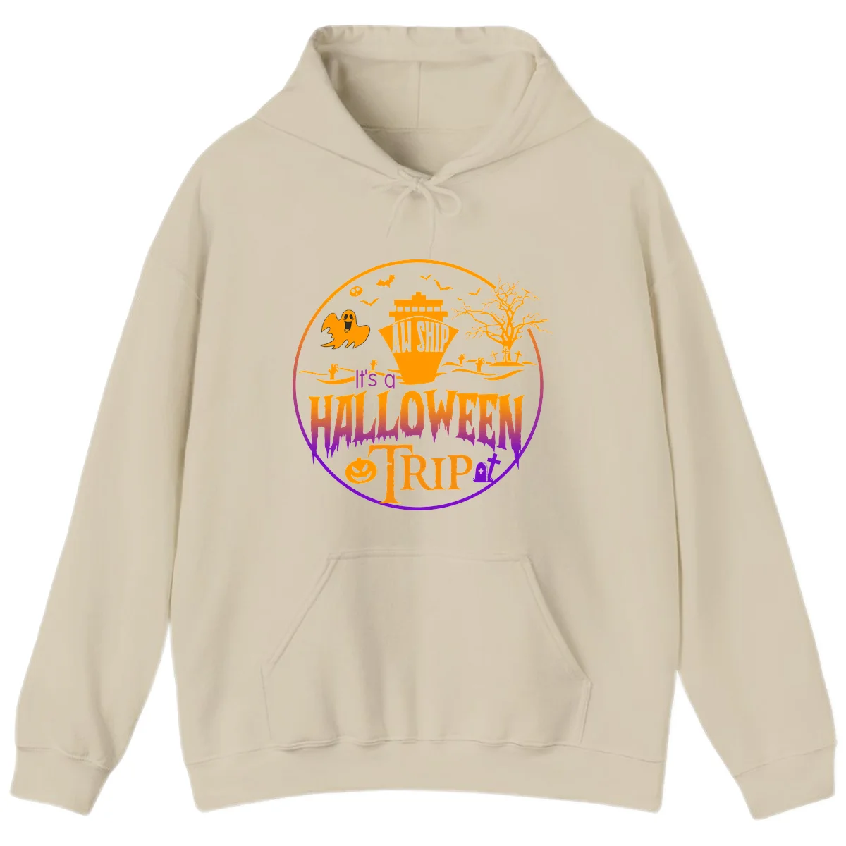 It's A Halloween Trip Hoodie in Sand