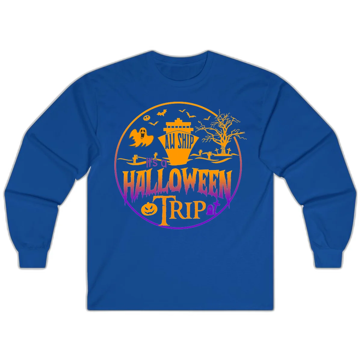 It's A Halloween Trip Long Sleeve in Royal
