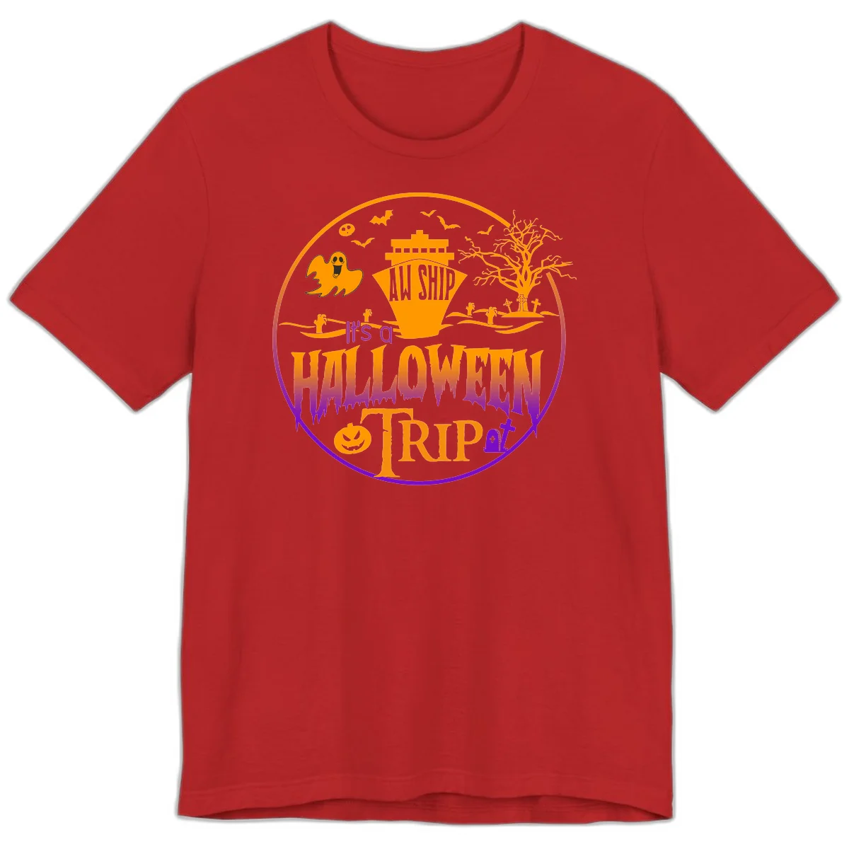 It's A Halloween Trip Premium T-Shirt in Red