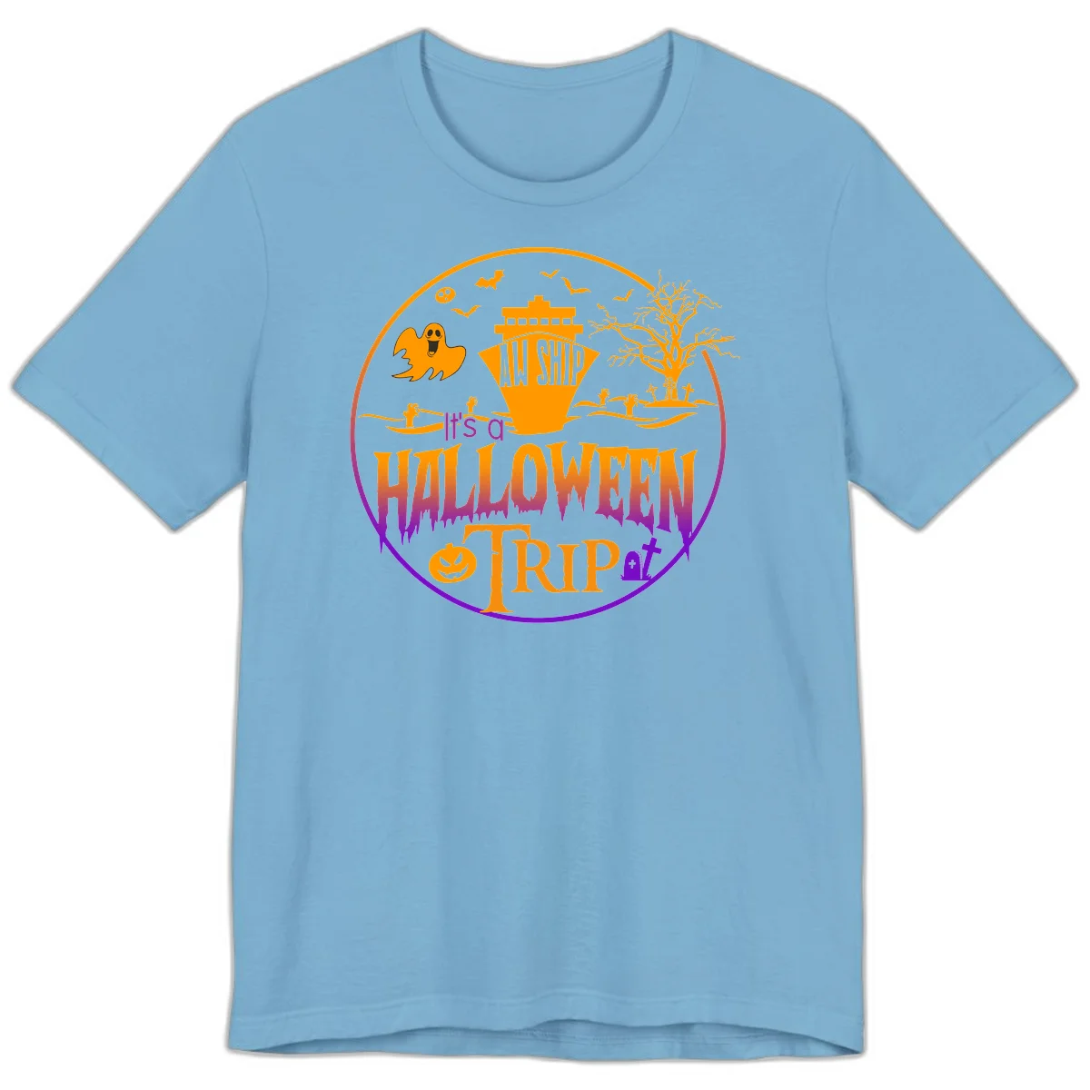 It's A Halloween Trip Premium T-Shirt in Ocean Blue