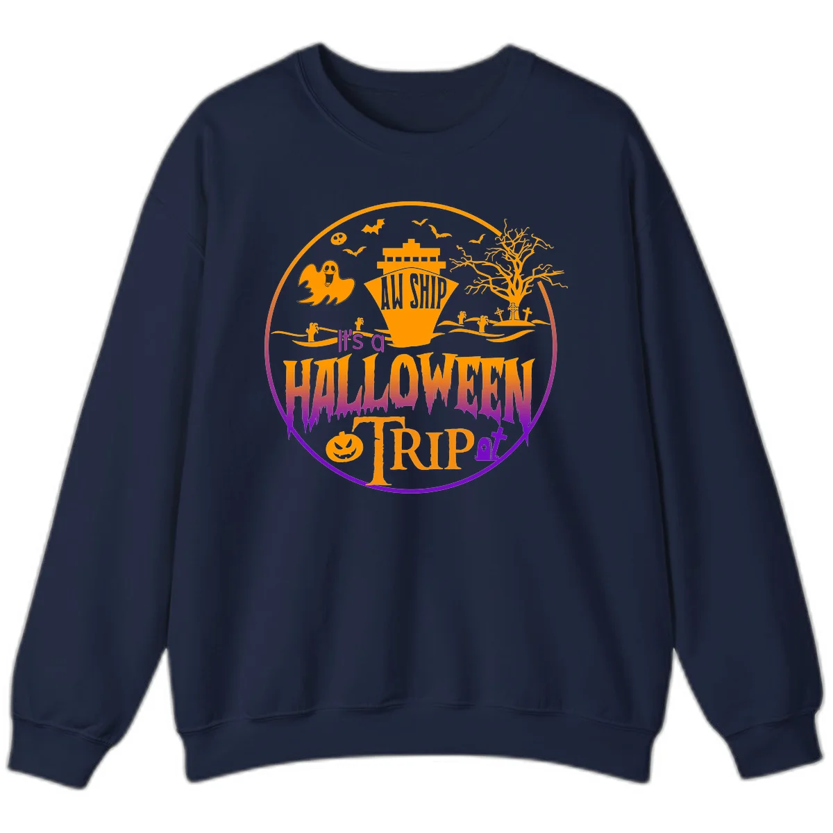 It's A Halloween Trip Sweatshirt in Navy