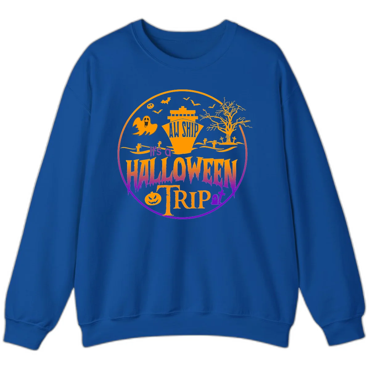 It's A Halloween Trip Sweatshirt in Royal