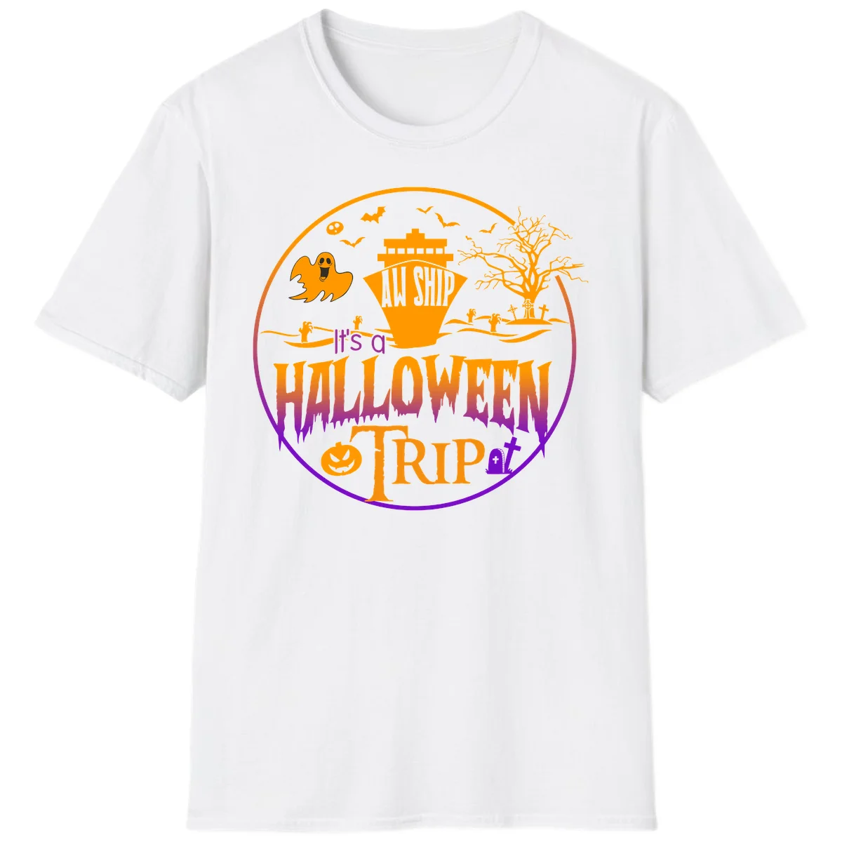 It's A Halloween Trip T-Shirt in White