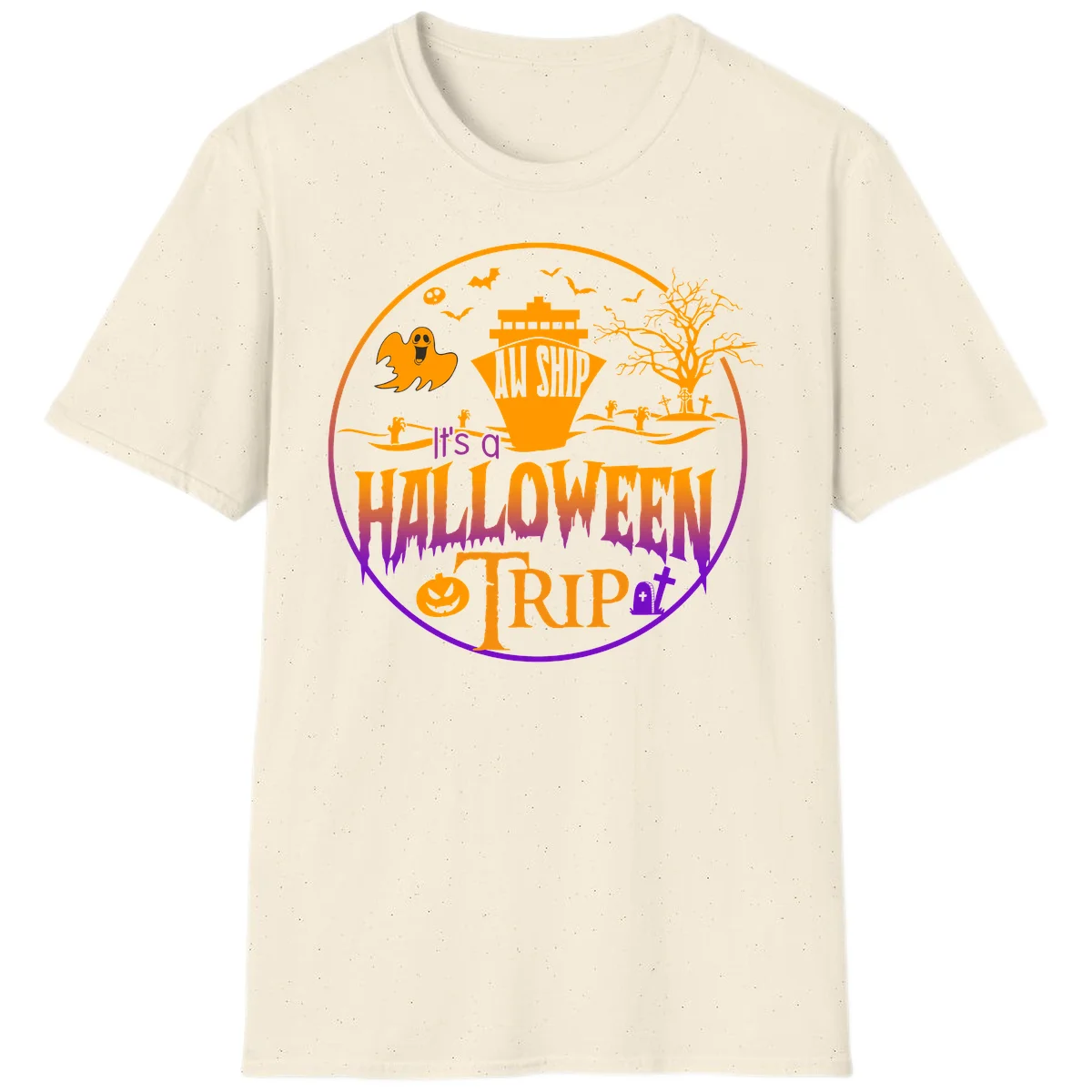 It's A Halloween Trip T-Shirt in Natural