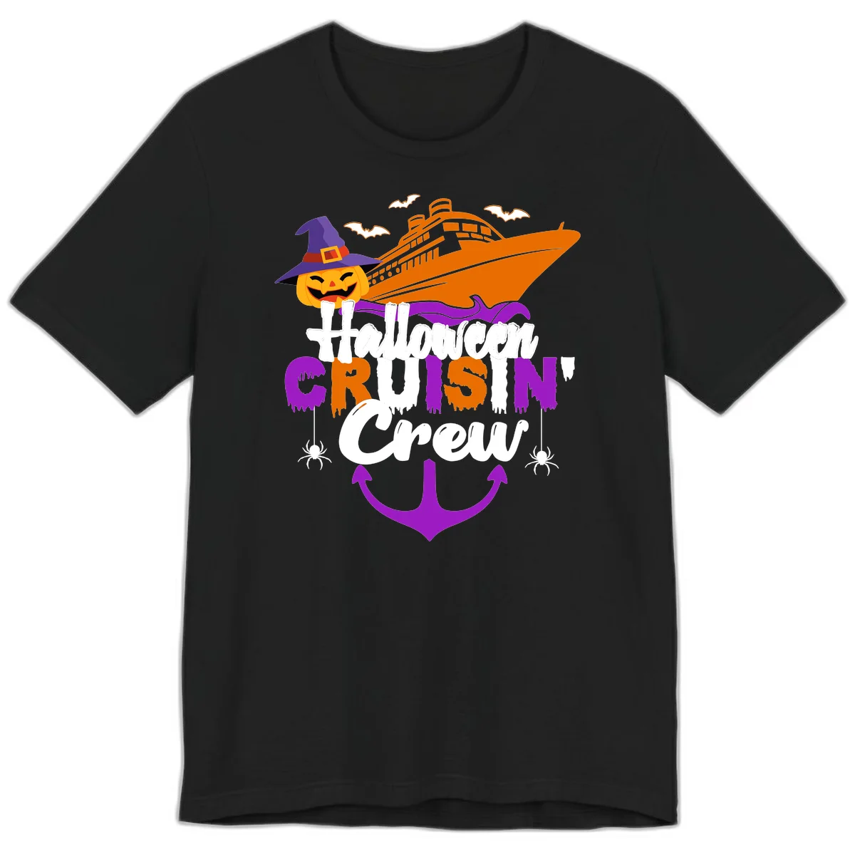 Halloween Cruise In Crew Premium T-Shirt in Black