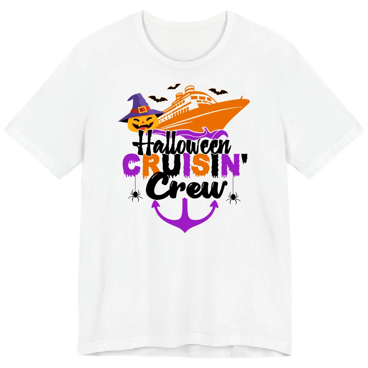 Halloween Cruise In Crew Premium T-Shirt in White
