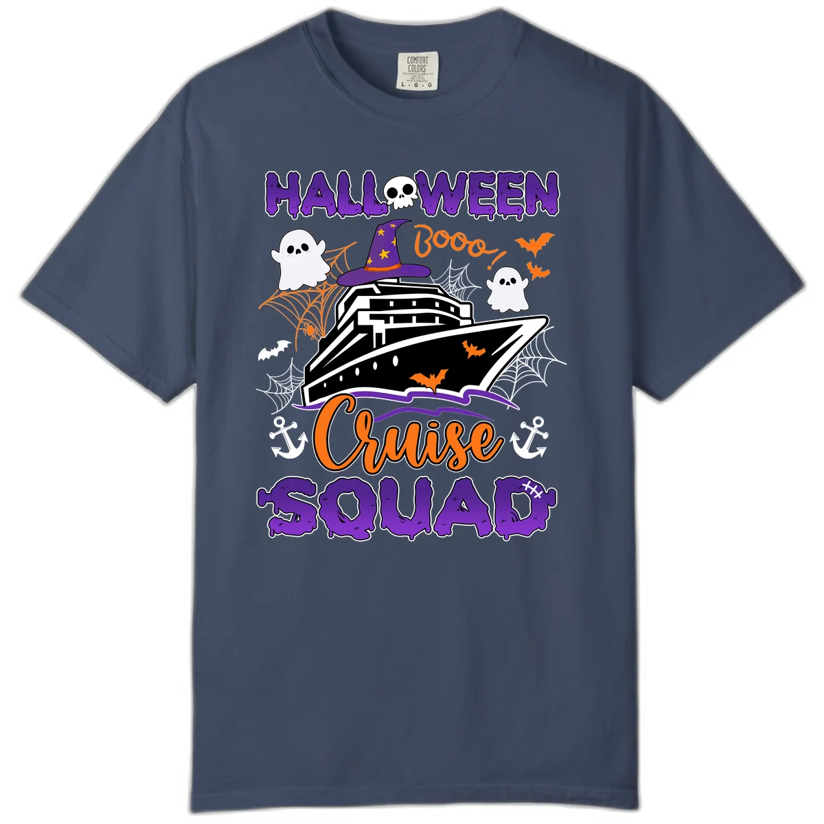 Halloween Cruise Squad Comfort Color in Midnight