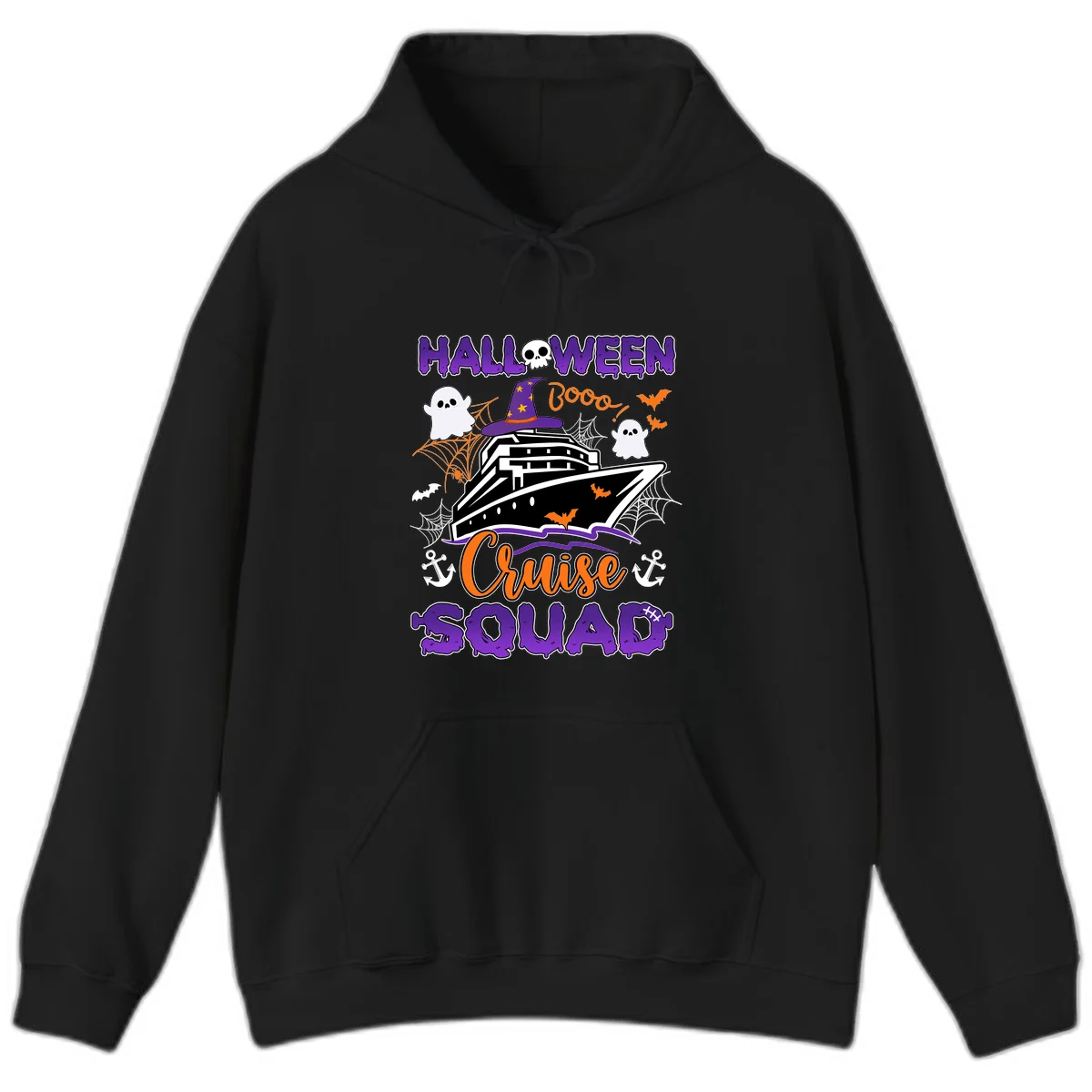 Halloween Cruise Squad Hoodie in Black