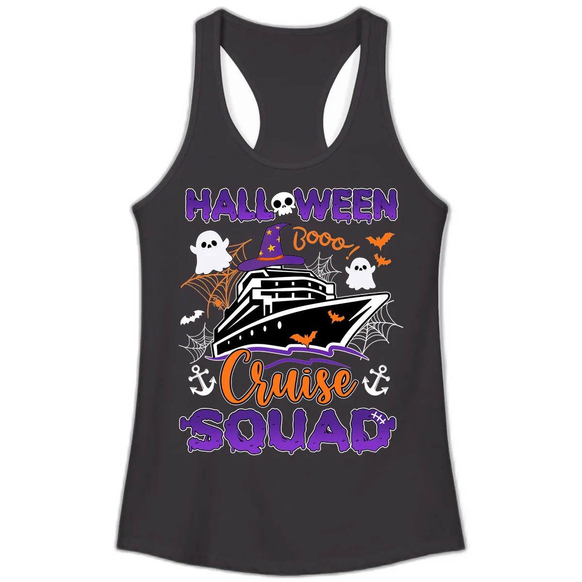 Halloween Cruise Squad Ladies Tank in Black