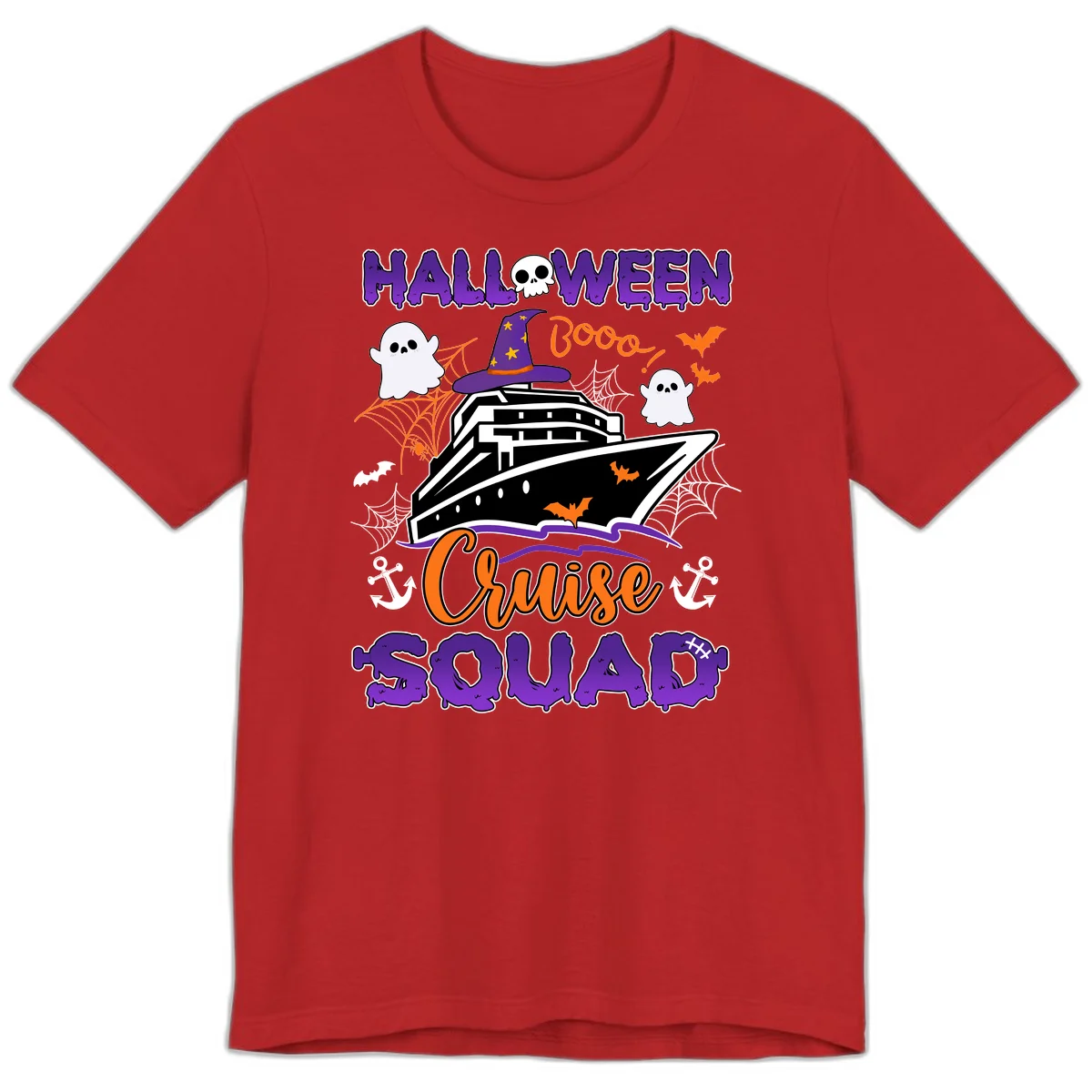 Halloween Cruise Squad Premium T-Shirt in Red