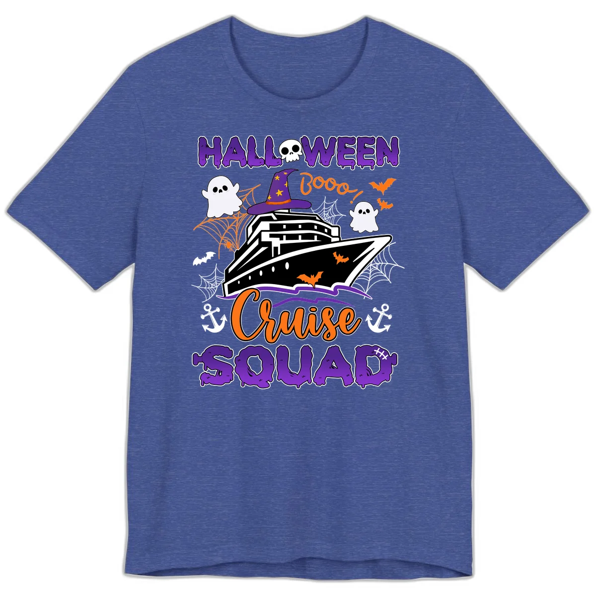 Halloween Cruise Squad Premium T-Shirt in Heather True Royal