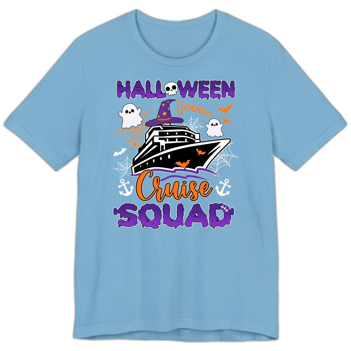 Halloween Cruise Squad Premium T-Shirt in Ocean Blue