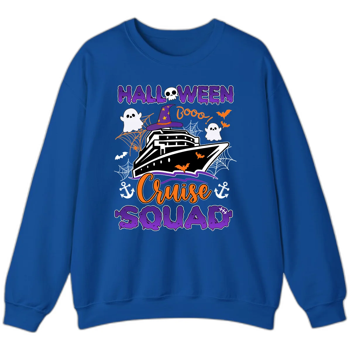 Halloween Cruise Squad Sweatshirt in Royal