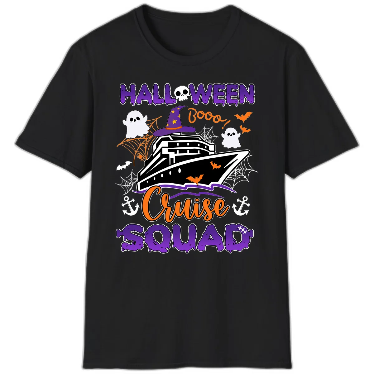Halloween Cruise Squad T-Shirt in Black