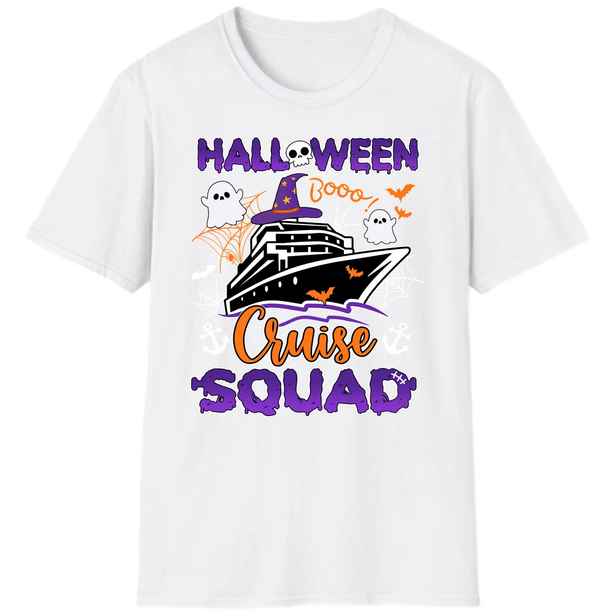 Halloween Cruise Squad T-Shirt in White