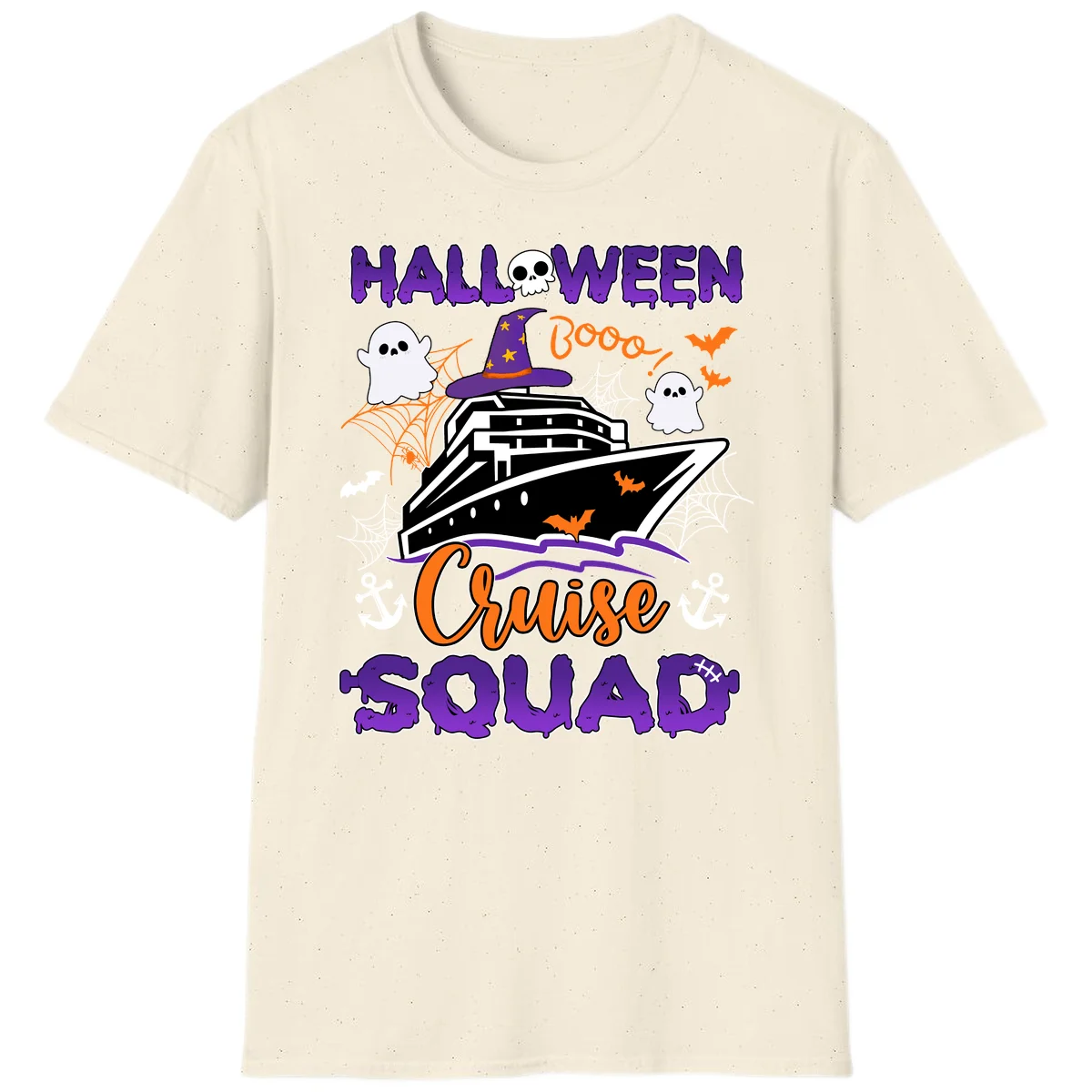 Halloween Cruise Squad T-Shirt in Natural
