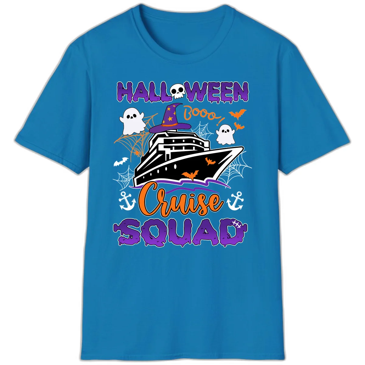 Halloween Cruise Squad T-Shirt in Sapphire