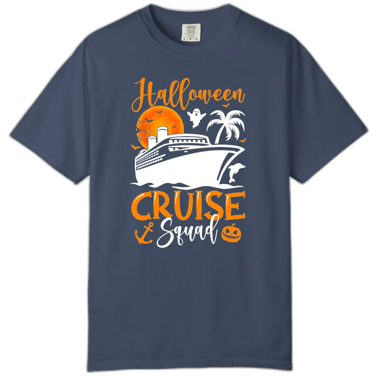 Halloween Cruise Squad Comfort Color in Midnight