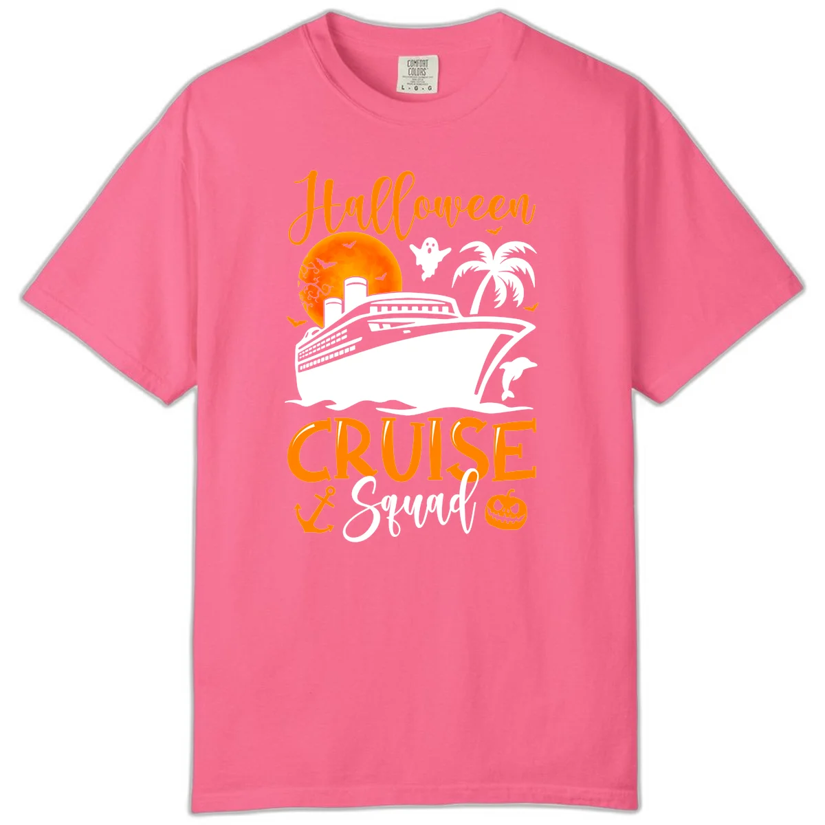 Halloween Cruise Squad Comfort Color in Crunchberry