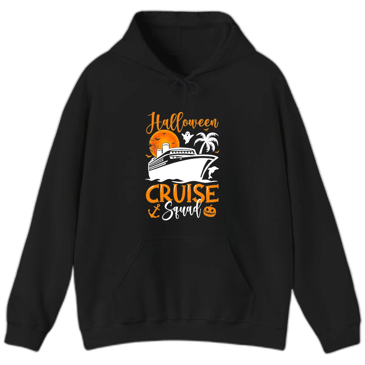 Halloween Cruise Squad Hoodie in Black