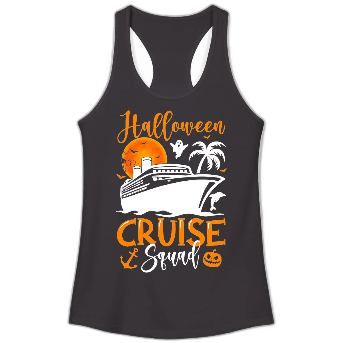 Halloween Cruise Squad Ladies Tank in Black