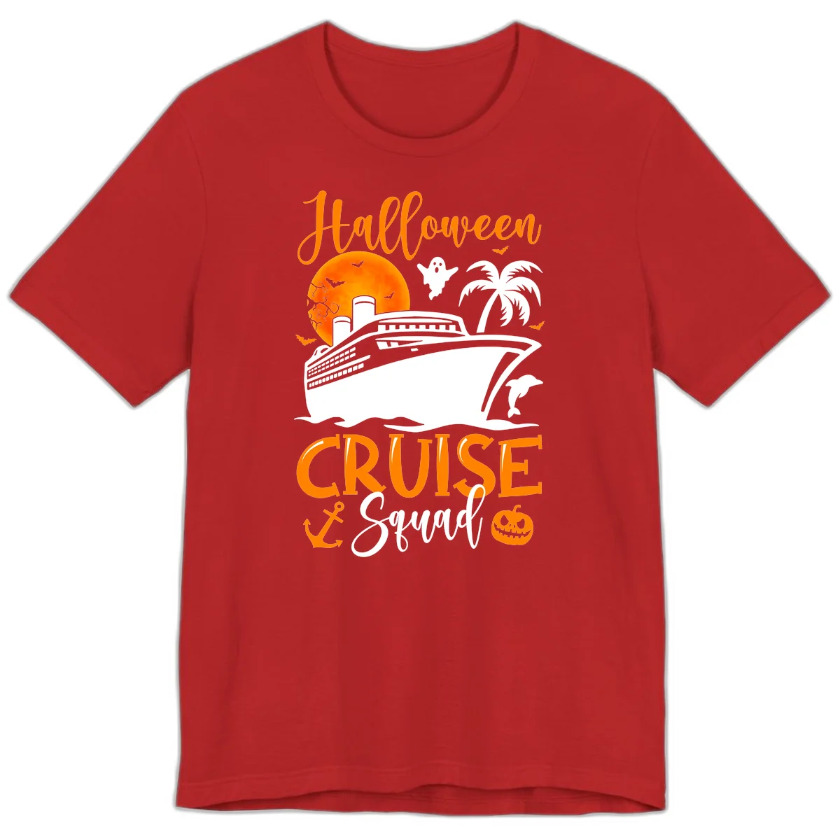 Halloween Cruise Squad Premium T-Shirt in Red