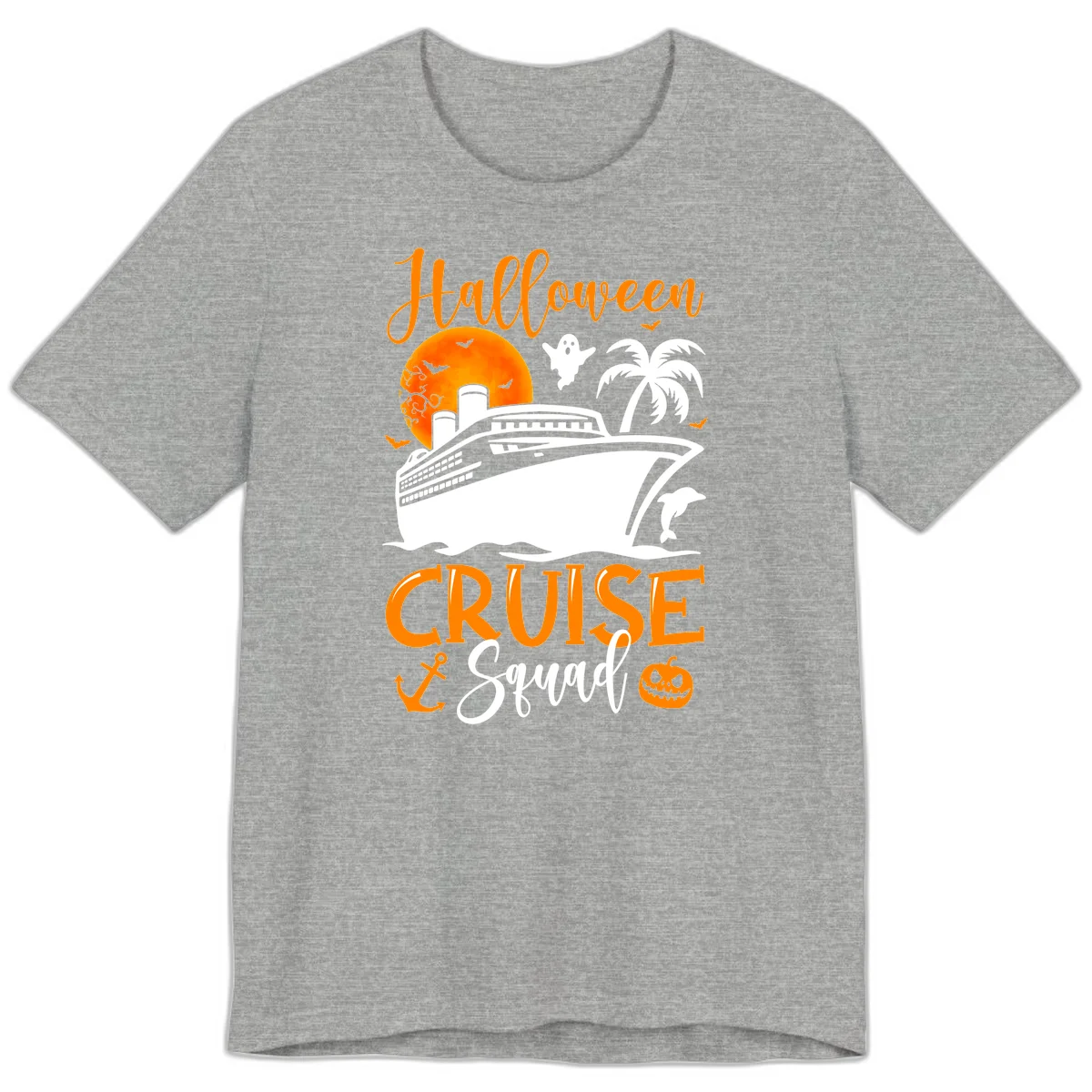 Halloween Cruise Squad Premium T-Shirt in Athletic Heather