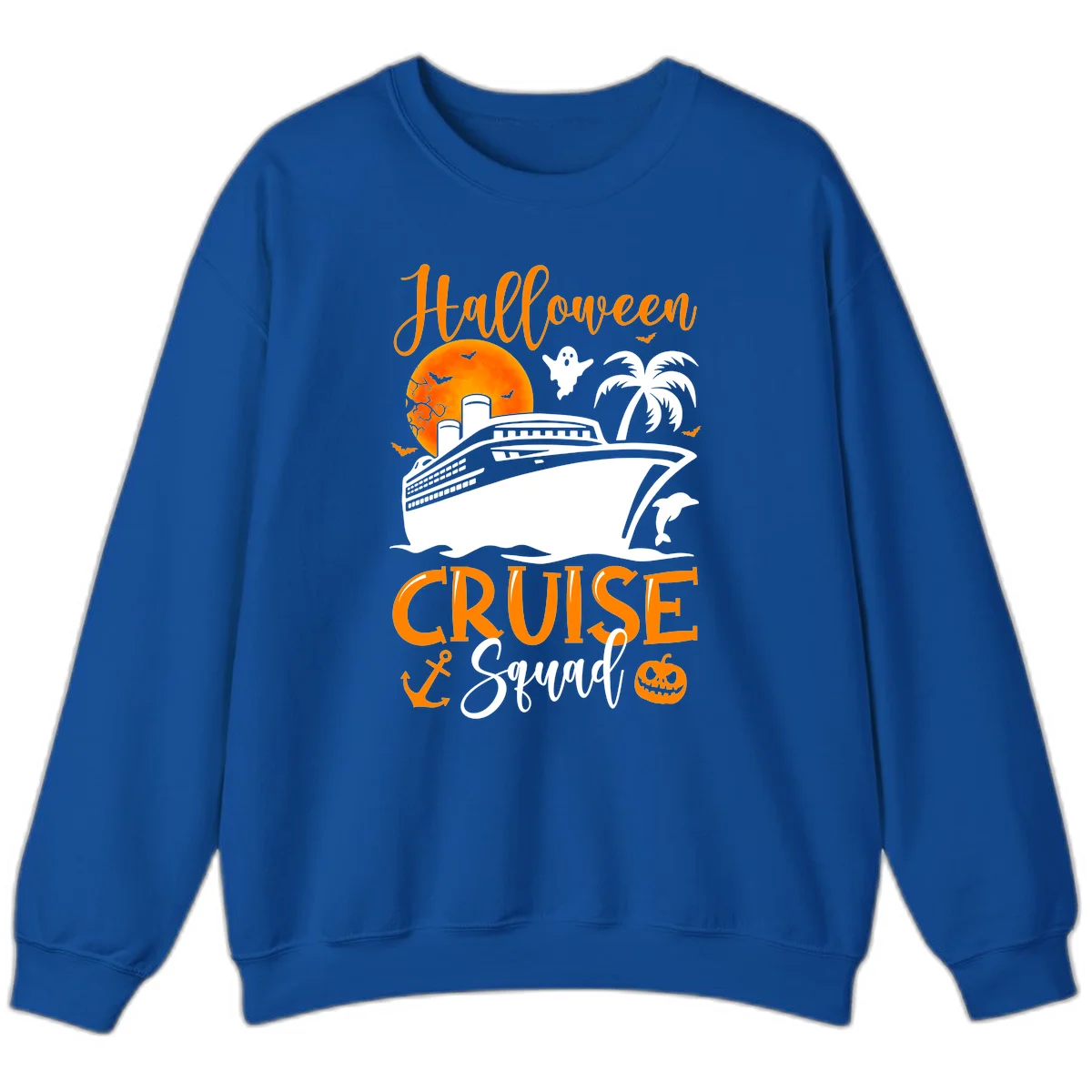 Halloween Cruise Squad Sweatshirt in Royal