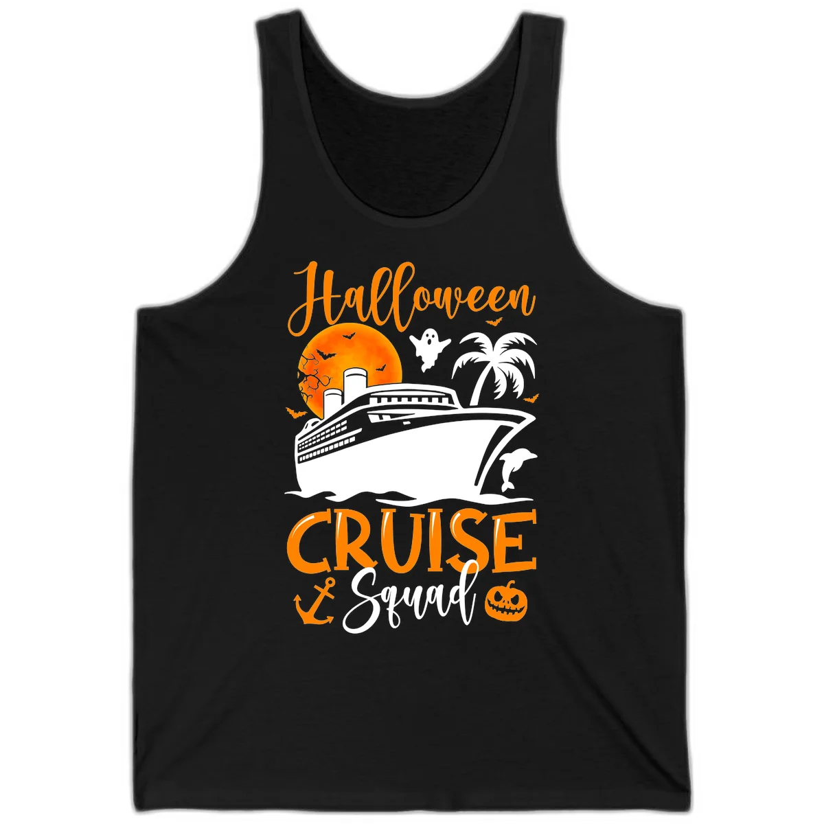 Halloween Cruise Squad Tank in Black